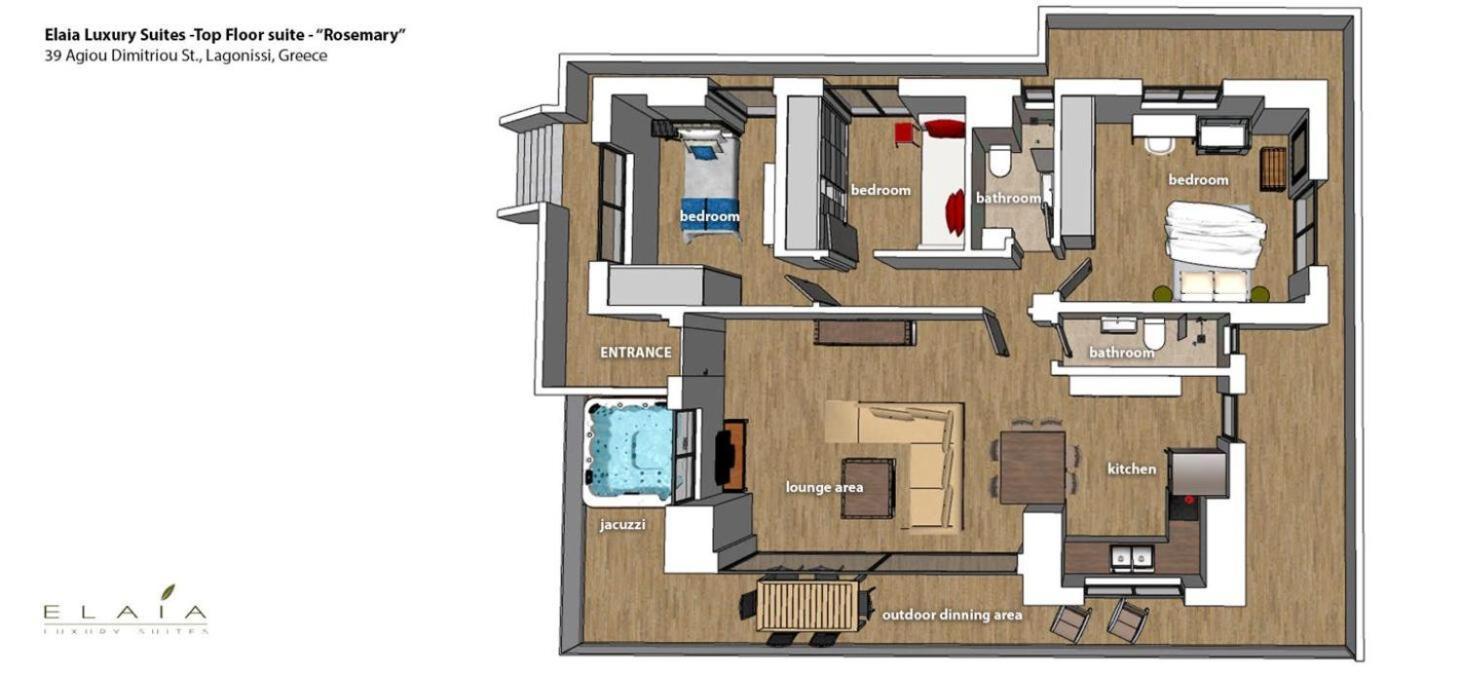 Elaia Luxury Suites Lagoníszi Kültér fotó