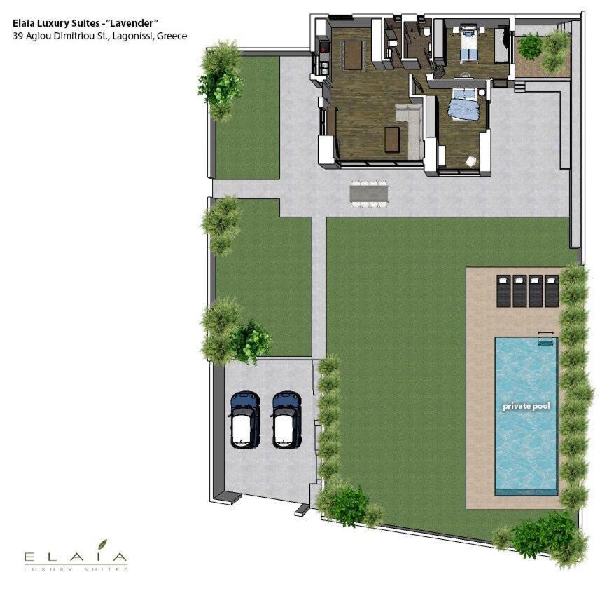 Elaia Luxury Suites Lagoníszi Kültér fotó
